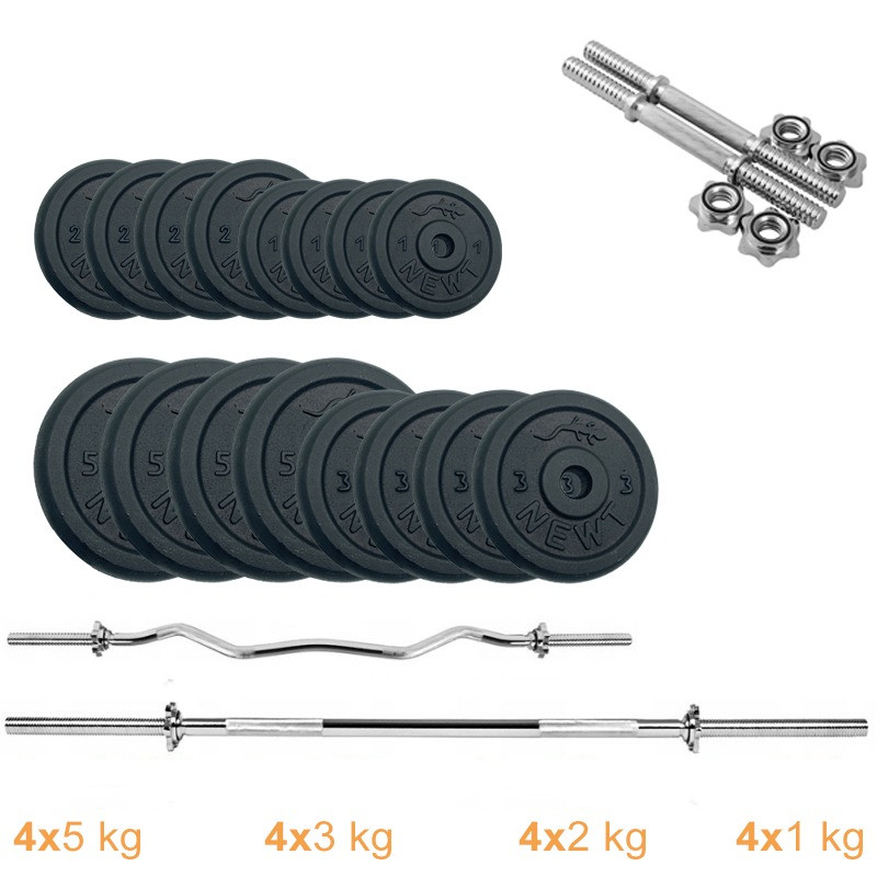 Набор штанг + гантели металлические Gym Set-HW Home Newt NE-M-HW-SET-55, 60 кг
