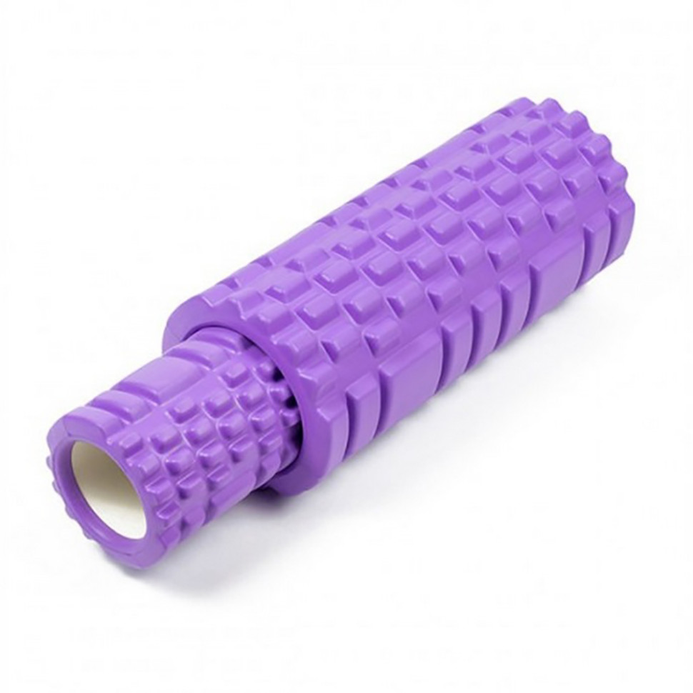 Массажный ролик Grid Roller Double EasyFit EF-7737s-1, 33 см, Фиолетовый