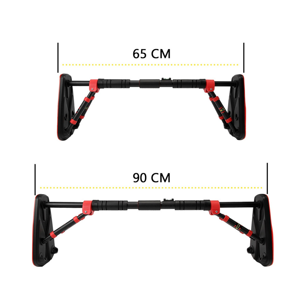Турнік розсувний Elite+ Cornix XR-0293 Black/Red, розмір 65 х 90 см