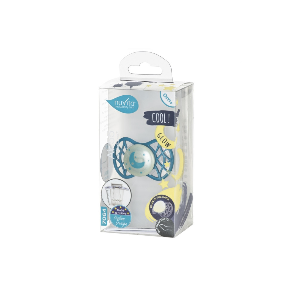Пустушка Nuvita 7064 Air55 Cool ортодонтична 0m+ 