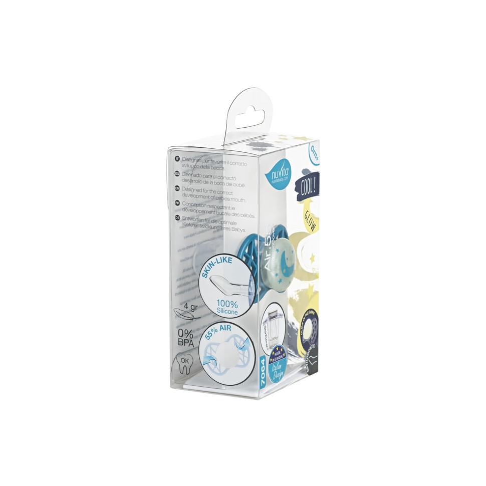 Пустушка Nuvita 7064 Air55 Cool ортодонтична 0m+ 