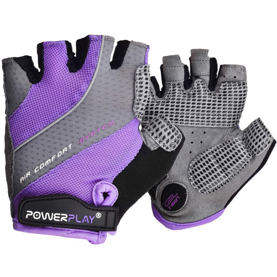 Велоперчатки PowerPlay 5023A_XS_Purple_Lady, XS