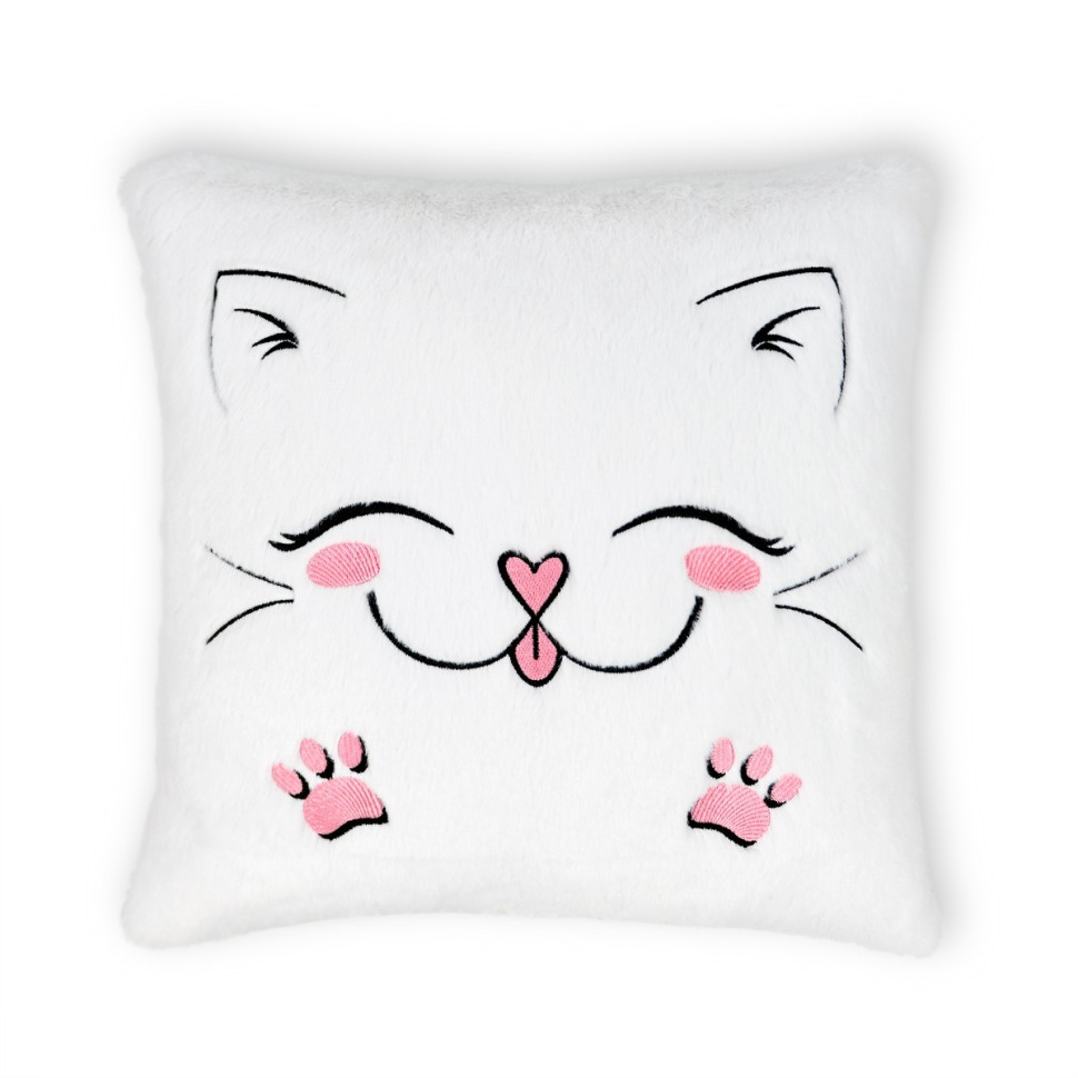 Подушка декоративная Котик WP Merchandise FWPPILLOWCAT22WT0, 12 см