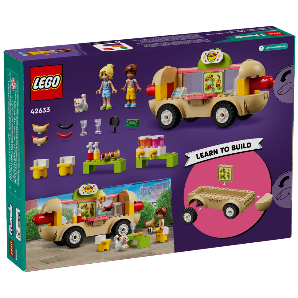 Конструктор LEGO Friends Грузовик с хот-догами 42633, 100 деталей