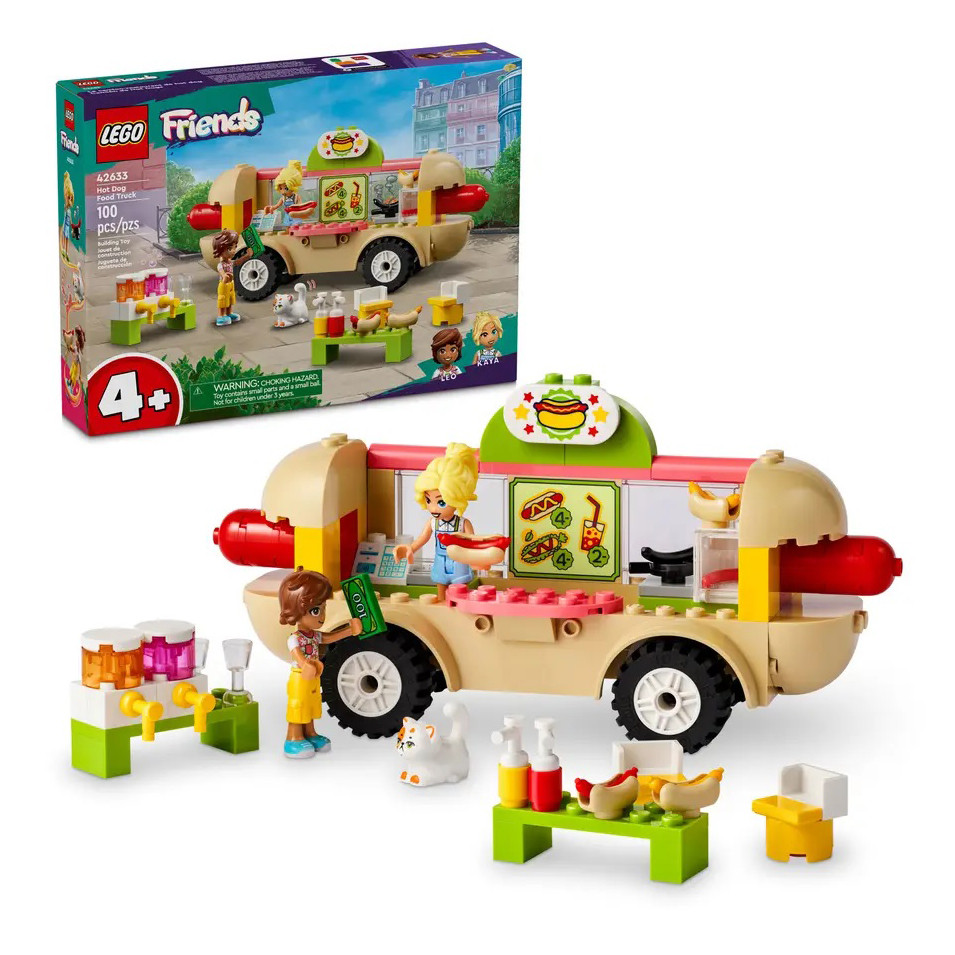 Конструктор LEGO Friends Грузовик с хот-догами 42633, 100 деталей