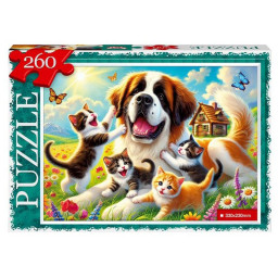 Пазл классический "Друзья" Danko Toys С260-14-02, 260 элементов