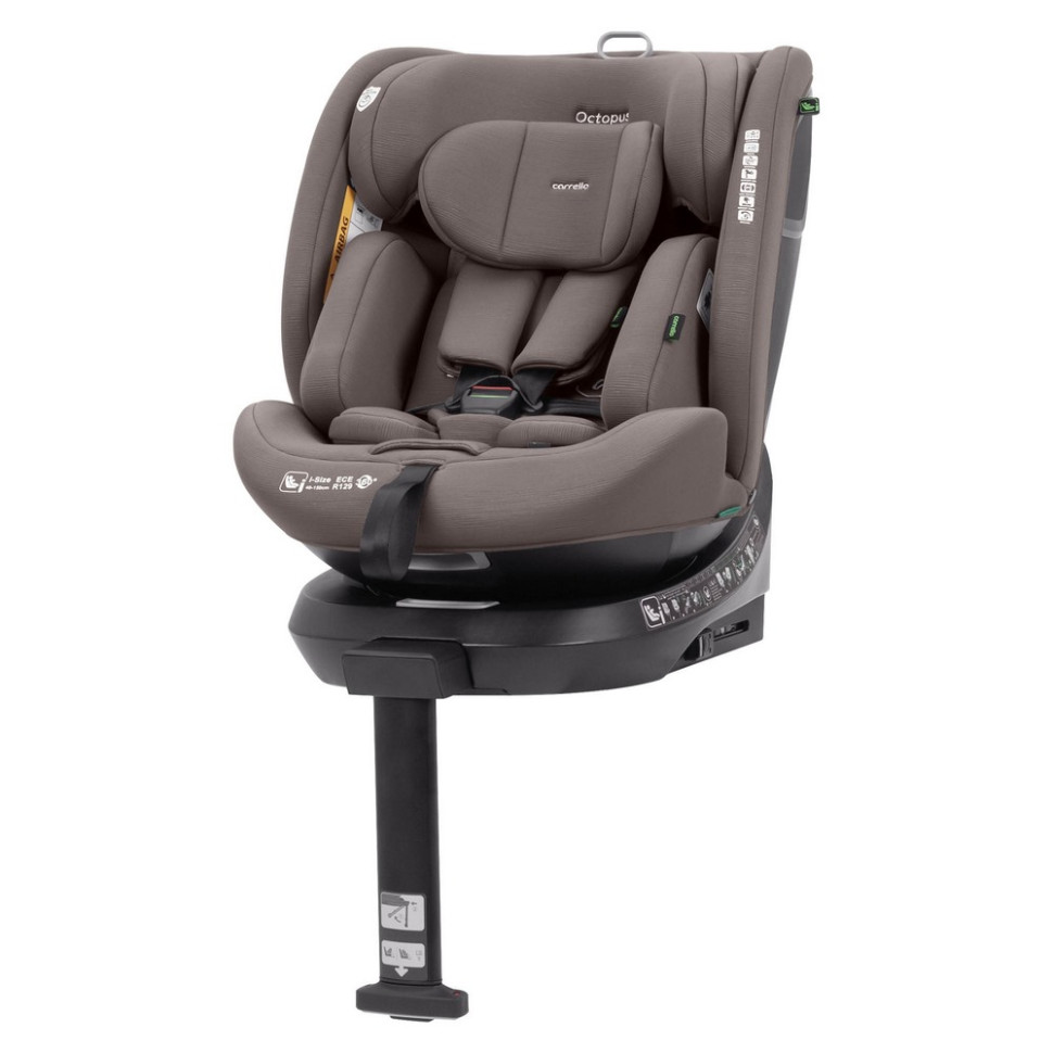 Автокрісло дитяче Octopus CARRELLO CRL-16002 Sandstone Beige, i-Size 40-150 см, ISOFIX