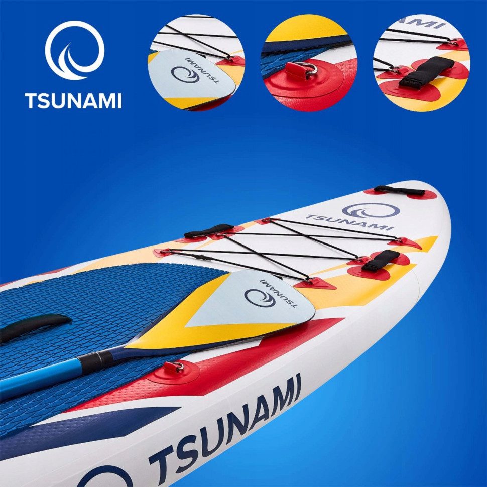 Надувная SUP доска Tsunami T06 с веслом Bolt 320 см 
