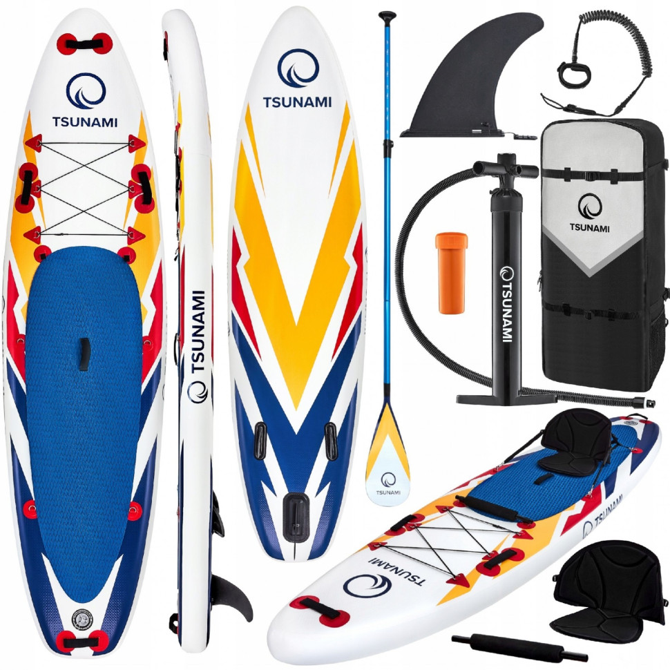 Надувная SUP доска Tsunami T06 с веслом Bolt 320 см 
