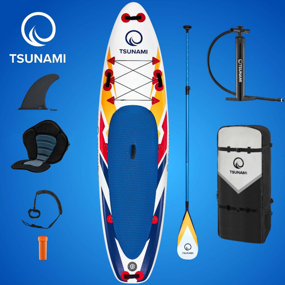 Надувная SUP доска Tsunami T06 с веслом Bolt 320 см 