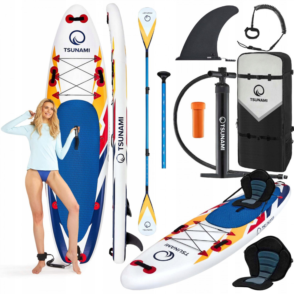 Надувная SUP доска Tsunami T06 с веслом Bolt 320 см 
