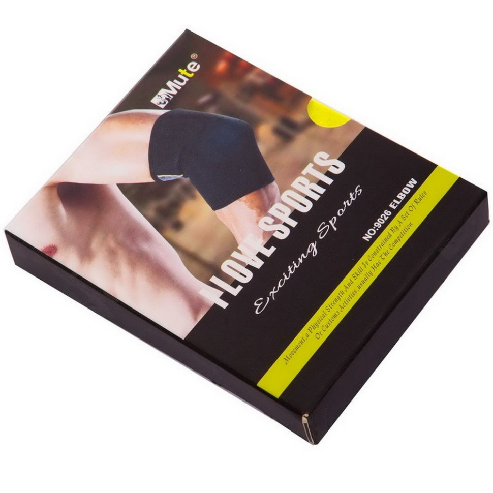 Налокітник еластичний MUTE Gemini Sport GMT-9026 чорний