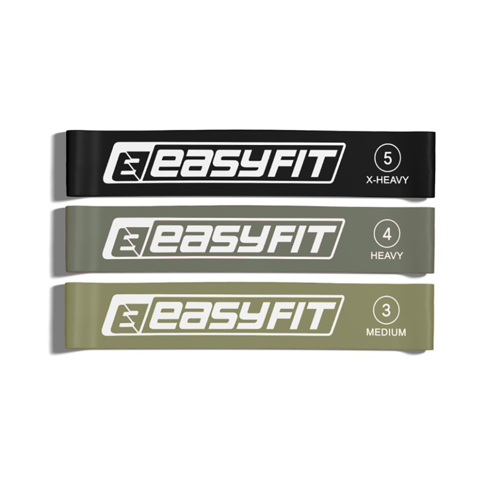 Гумки для фітнесу MonoBand EasyFit EF-1812-GY 5-15 кг, набір 3 шт