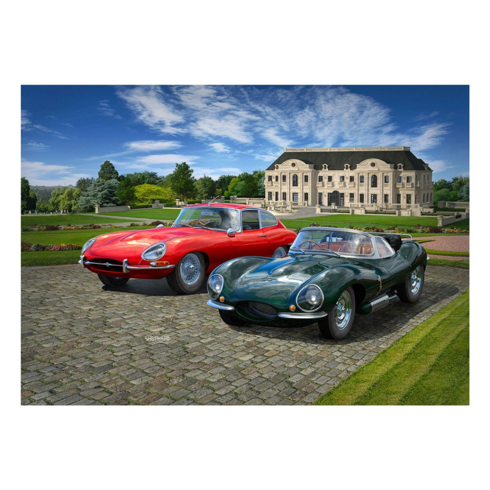Сборная модель-копия набор К 100-й годовщине автомобили Jaguar Revell RVL-05667 уровень 4, 1:24