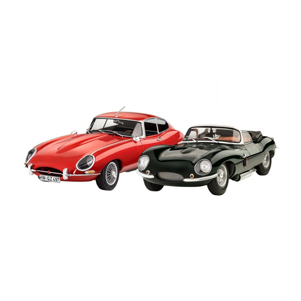 Сборная модель-копия набор К 100-й годовщине автомобили Jaguar Revell RVL-05667 уровень 4, 1:24