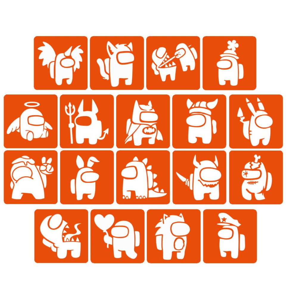 Набір трафаретів для біо-тату 