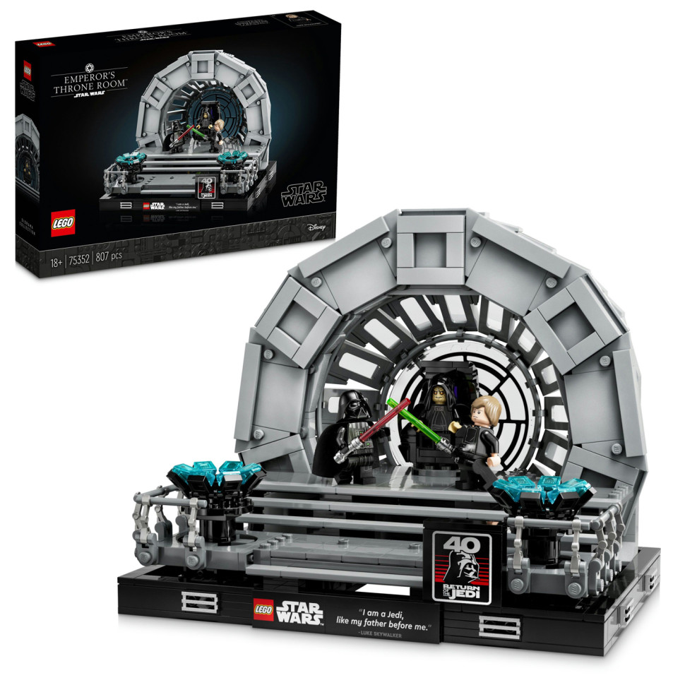 Конструктор LEGO Star Wars™ Діорама: Тронна зала імператора 75352, 807 деталей 