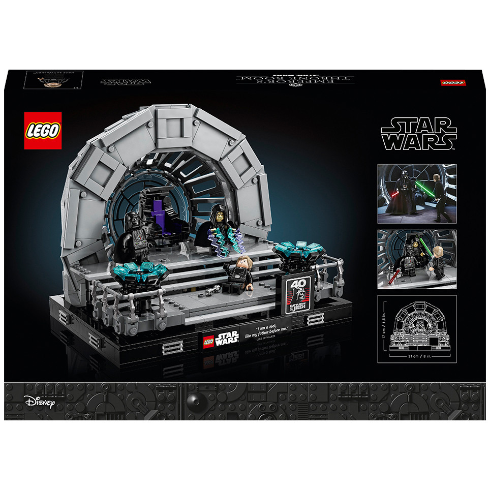 Конструктор LEGO Star Wars™ Діорама: Тронна зала імператора 75352, 807 деталей 