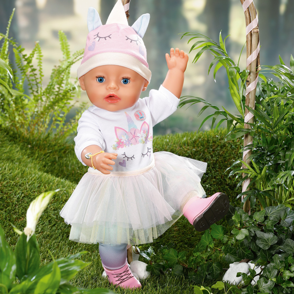 Дитяча лялька-пупс Чудовий єдиноріг BABY born 836378, 43 см, з аксесуарами