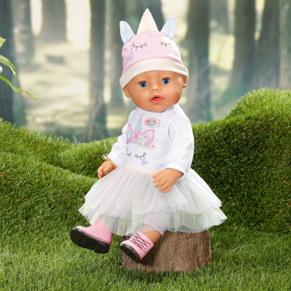 Дитяча лялька-пупс Чудовий єдиноріг BABY born 836378, 43 см, з аксесуарами