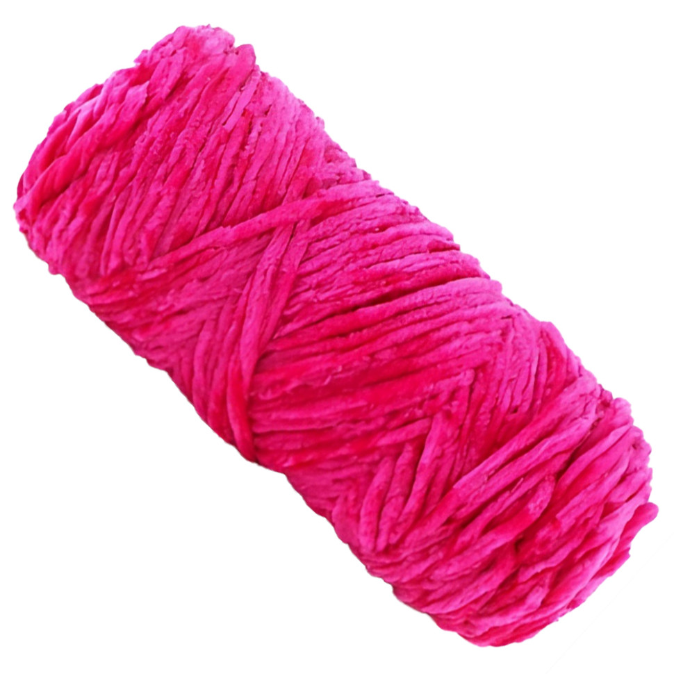 Пряжа плюшева синель Brushme PP108, 100 грам, 100% поліестер, червона троянда