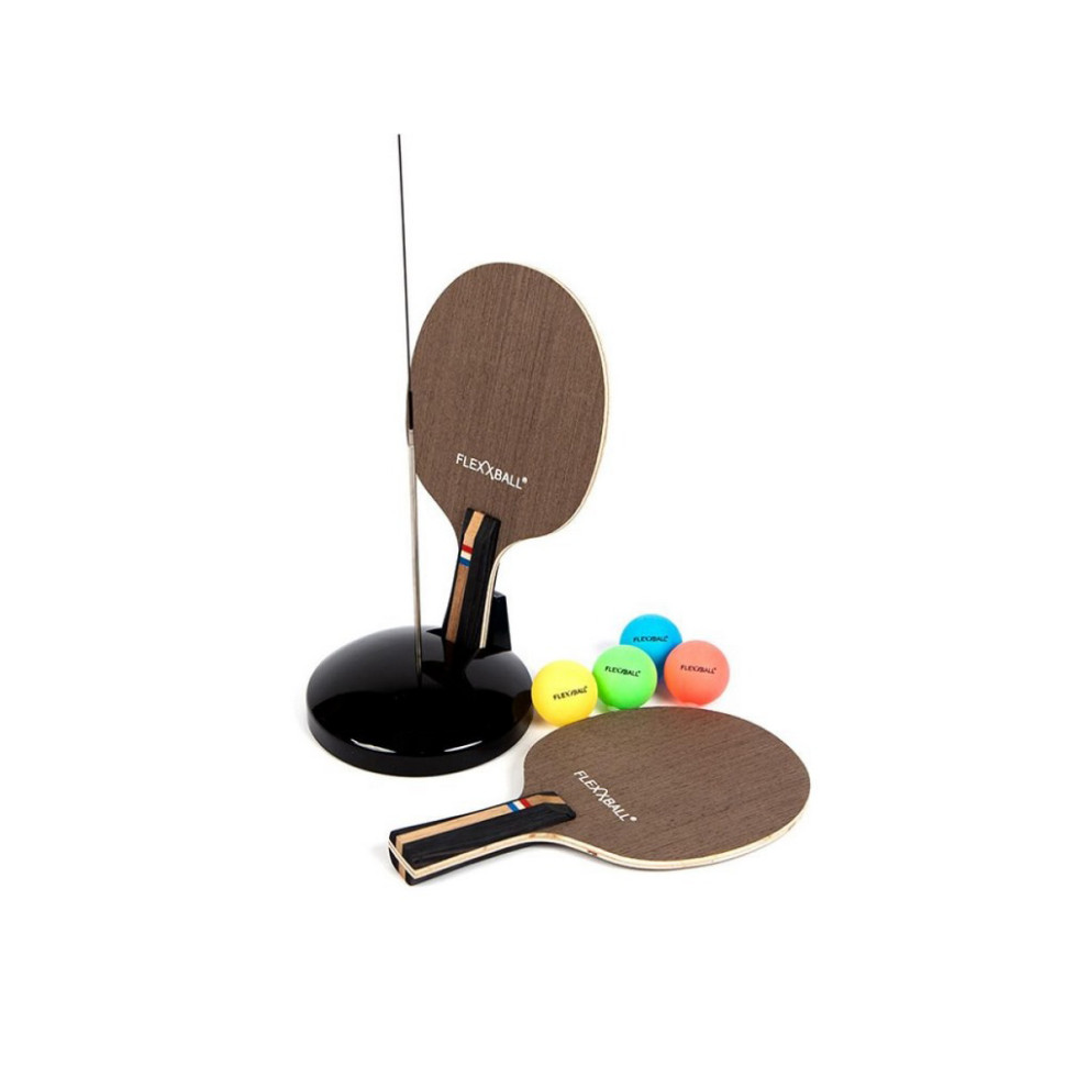 Гра в пінг-понг Flexxball 1822TT, black 2 ракетки 4 м'ячики, стійка