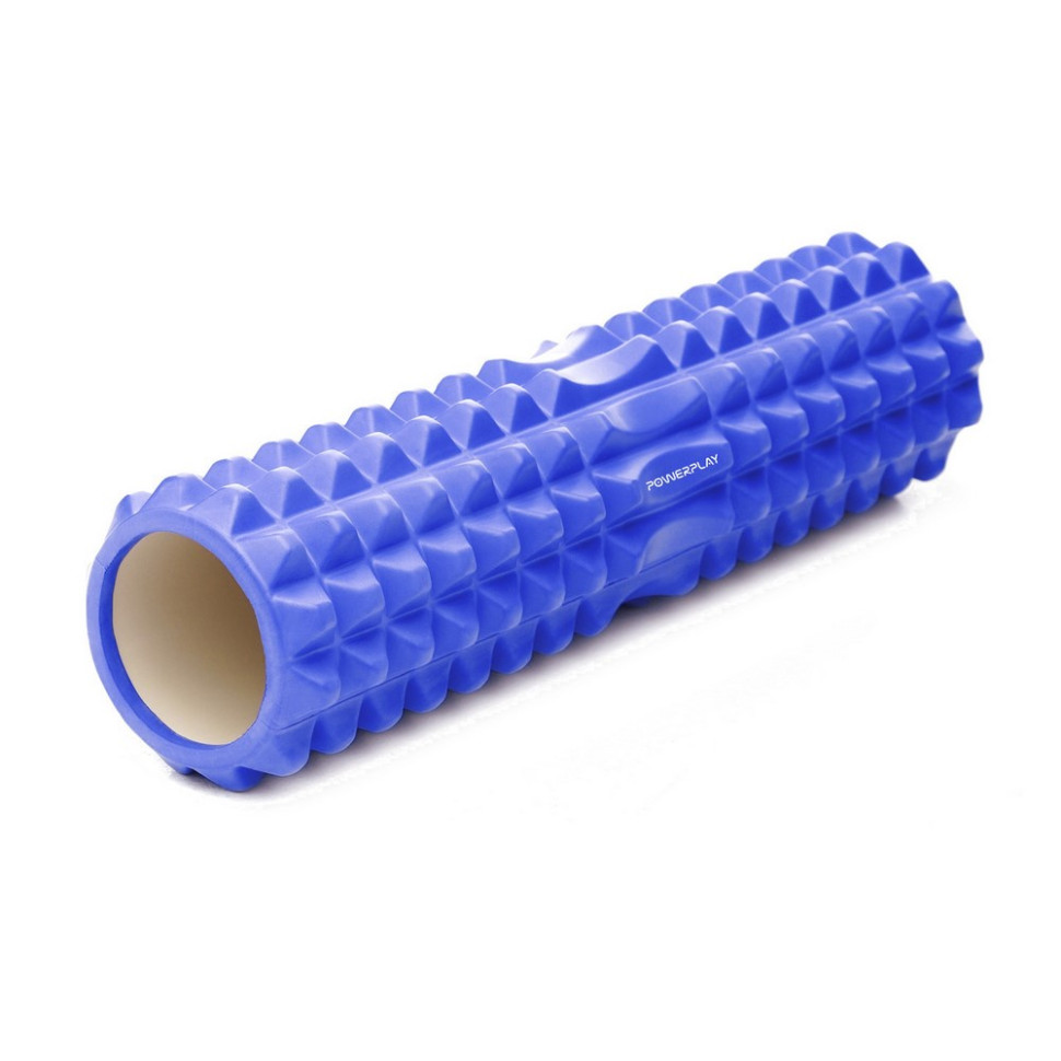 Масажний ролик (роллер) 4406 Massage Roller PowerPlay PP_4406_Blue 45x12 см