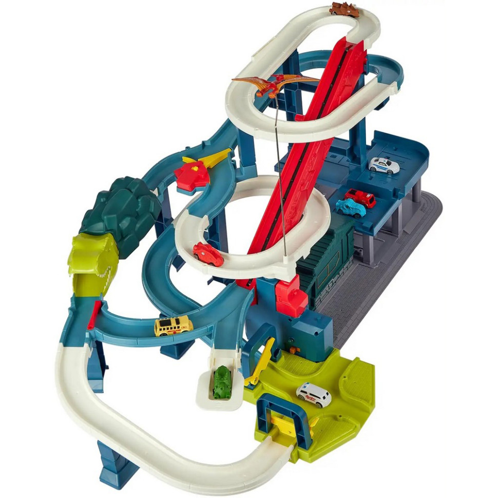 Ігровий набір Автотрек-міська розв'язка Dino ZIPP Toys 6603A, електричний 8 машинок