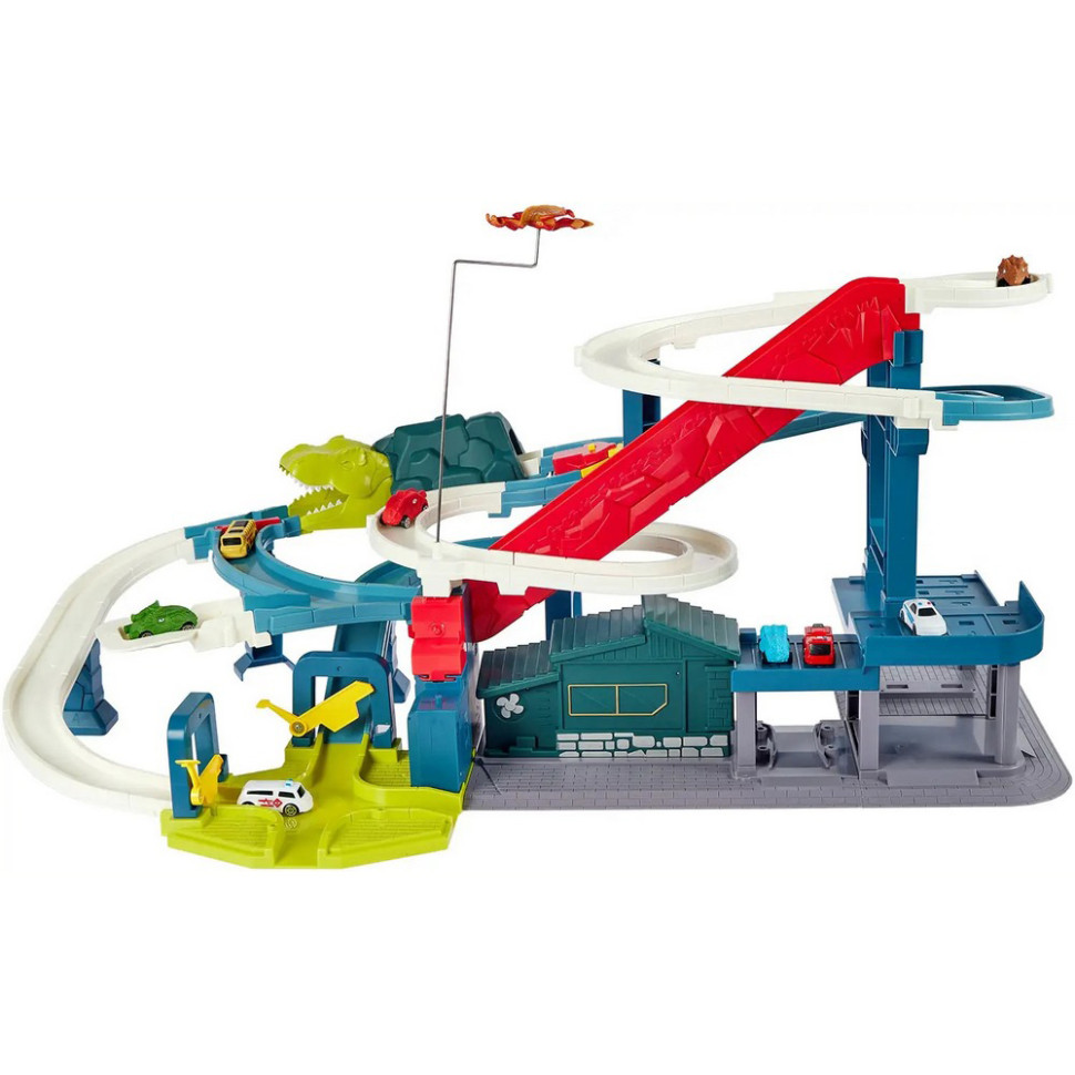 Ігровий набір Автотрек-міська розв'язка Dino ZIPP Toys 6603A, електричний 8 машинок