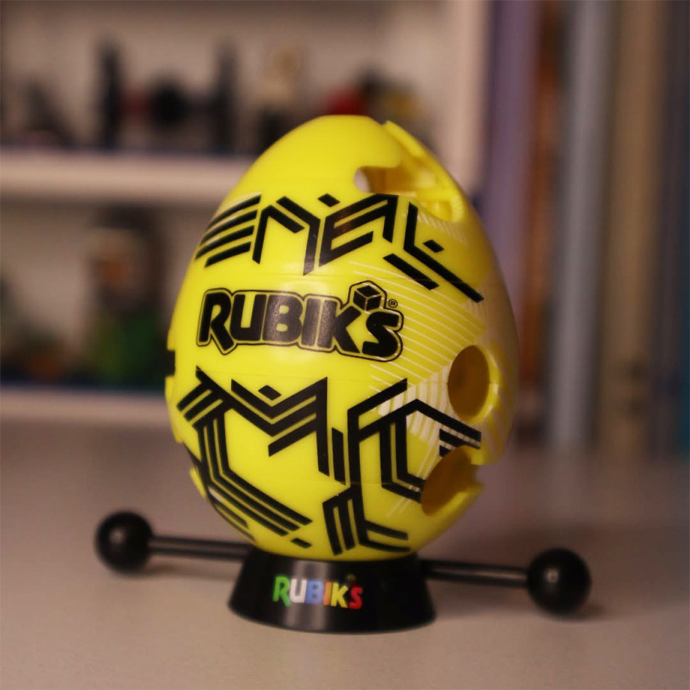 Развивающая Головоломка Смарт-яйцо Rubik's 6071681(Yellow) палочка, подставка
