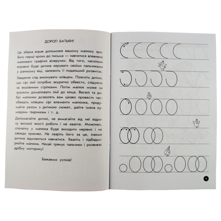 Навчальна книга Мої перші прописи. Візерунки ZIRKA 102698
