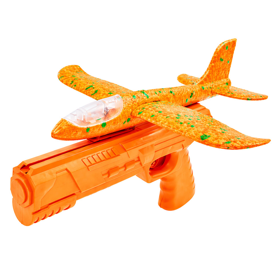 Игровой набор Самолетик на запуске Bambi TD202375(Orange) 23 см, со светом