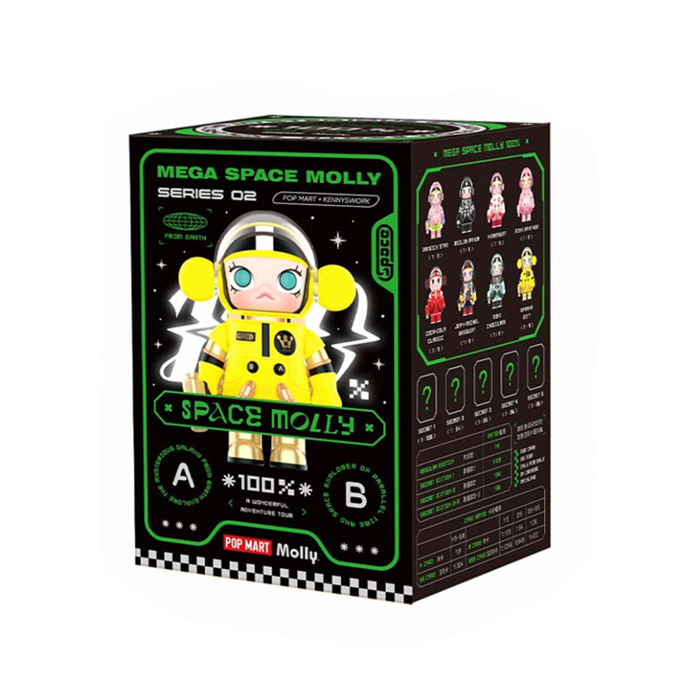 Іграшка-сюрприз з колекційною фігуркою MEGA SPACE MOLLY 100% POP MART PJWS-01 серія 2-B