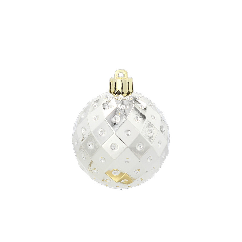 Ялинкові пластикові кульки Chomik 5900779853140_1 комплект 16 шт, 6 см, шампань