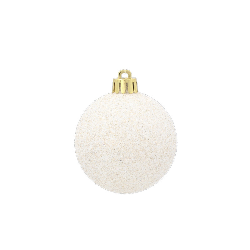 Ялинкові пластикові кульки Chomik 5900779853140_1 комплект 16 шт, 6 см, шампань