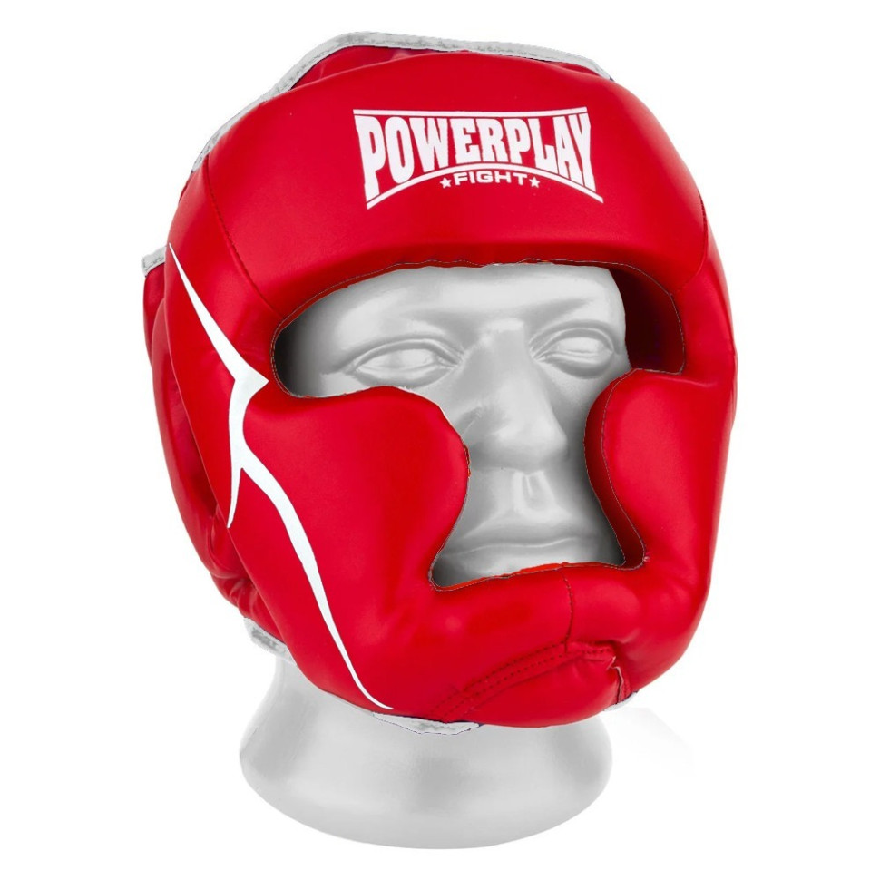 Боксерский шлем тренировочный PowerPlay PP_3100_M_Red, M