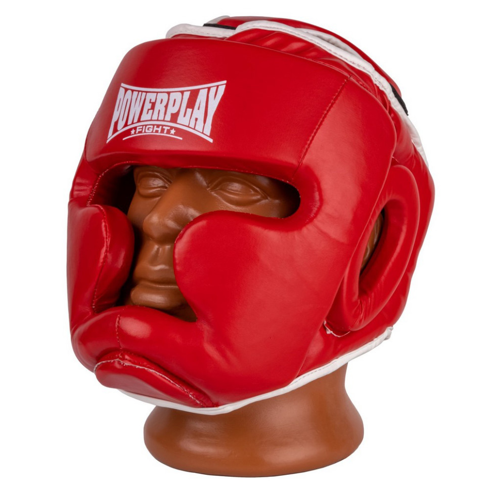 Боксерский шлем тренировочный PowerPlay PP_3100_M_Red, M