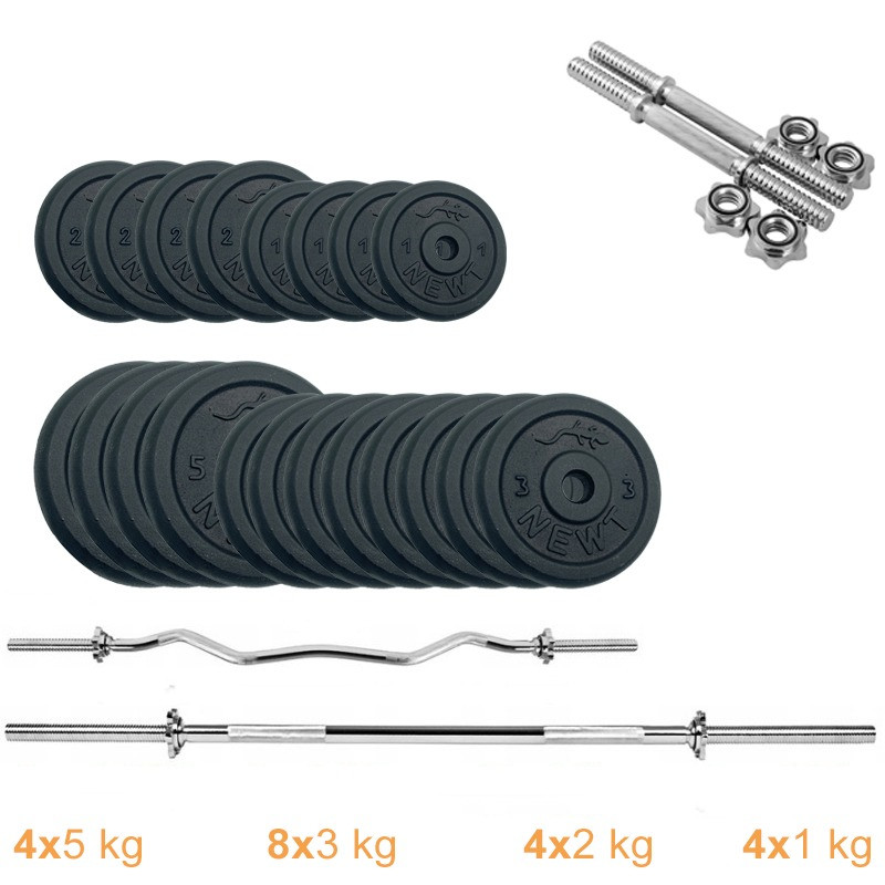 Набор штанг + гантели металлические Gym Set-HW Home Newt NE-M-HW-SET-67, 72 кг