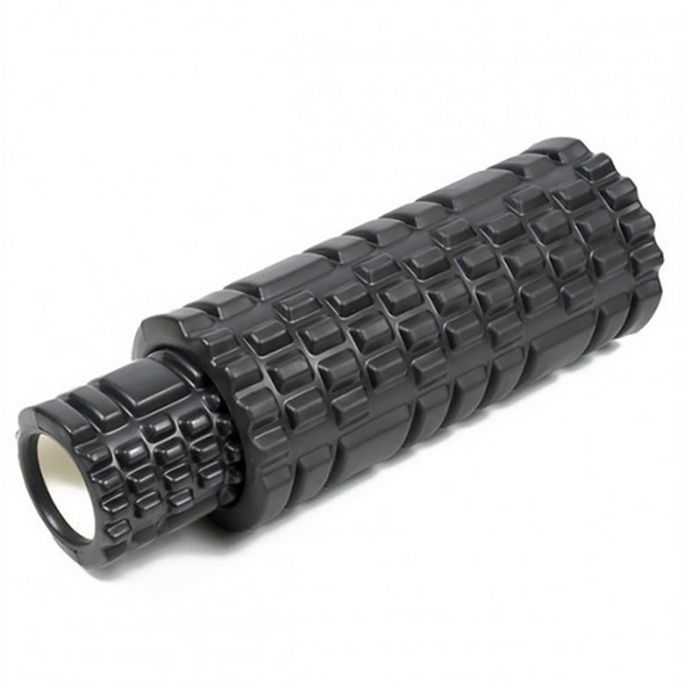 Массажный ролик Grid Roller Double EasyFit EF-7737s-4, 33 см, Черный
