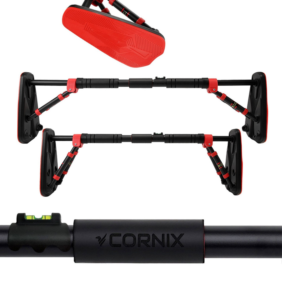 Турник раздвижной Elite+ Cornix XR-0294 Black/Red, размер 80 х 120 см