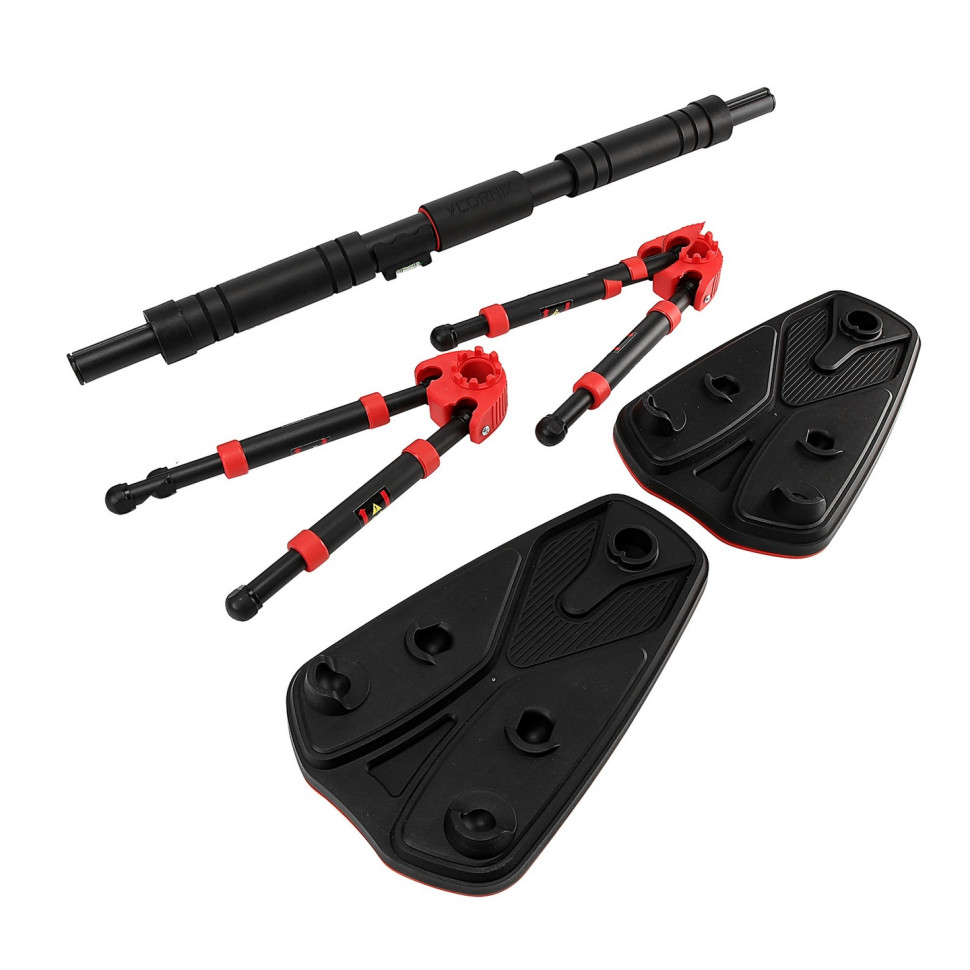 Турник раздвижной Elite+ Cornix XR-0294 Black/Red, размер 80 х 120 см