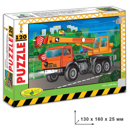 Пазл детский "Автокран" Энергия Плюс 86898, 120 элементов