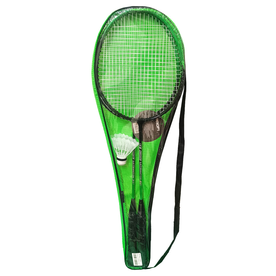 Набор Бадминтона Bambi MS 0759-1(Green) 2 ракетки, воланчик, в чехле