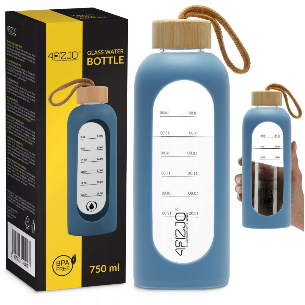 Бутылка для воды спортивная 4FIZJO P-5905973404181 Blue 750 мл