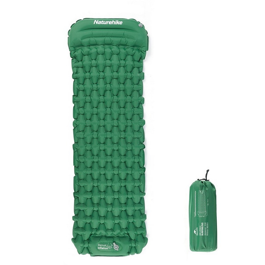 Матрас надувной с подголовником CNK2300DZ0001 Naturehike 6976023929540 темно-зеленый