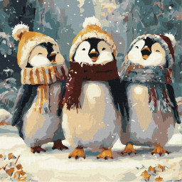 Картина по номерам "Счастливое пение" &copy;art_selena_ua Идейка KHO6856, 40х50 см