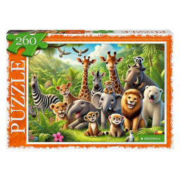 Пазл классический "Африка" Danko Toys С260-14-01, 260 элементов