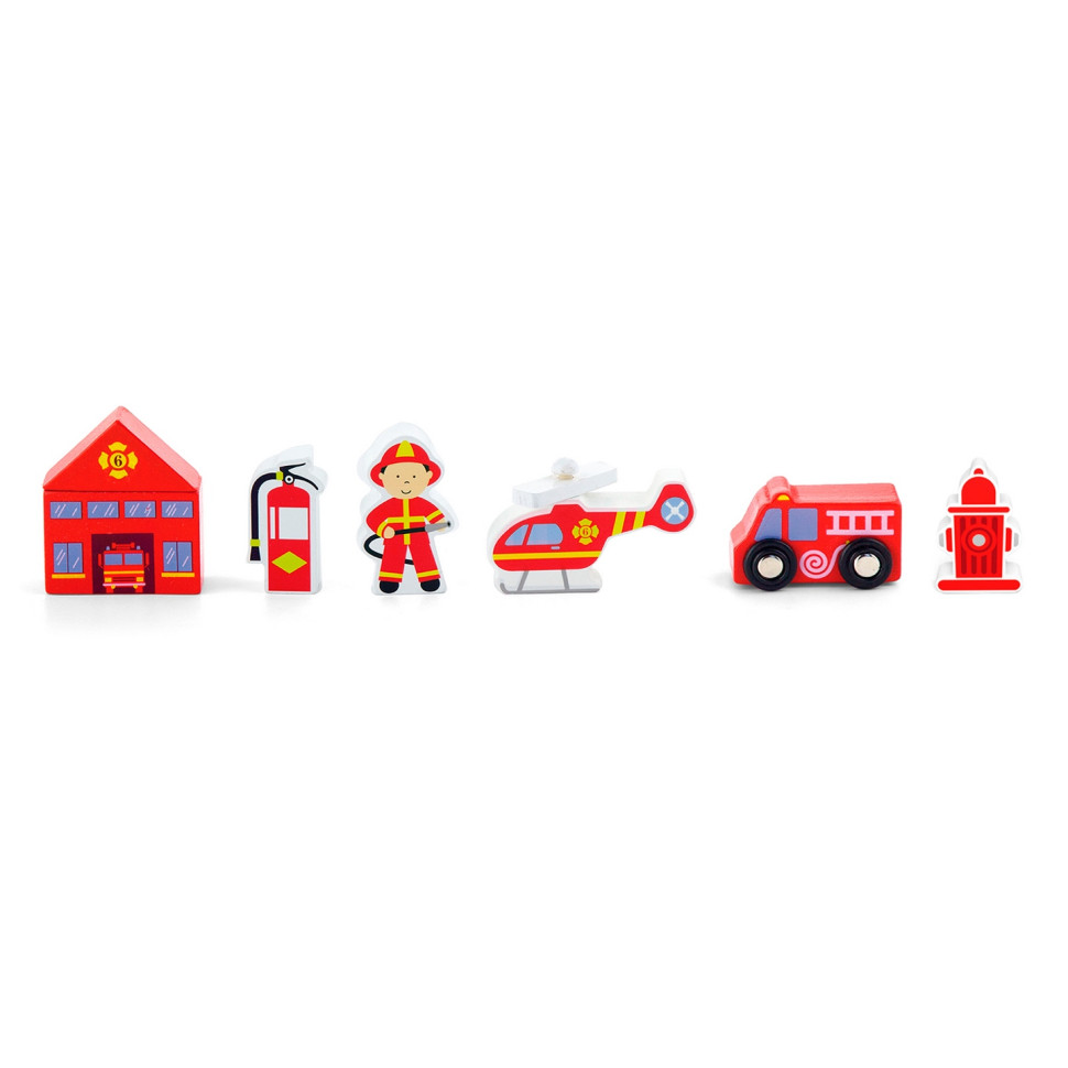Ігровий набір Пожежна станція Viga Toys 50815 для залізниці