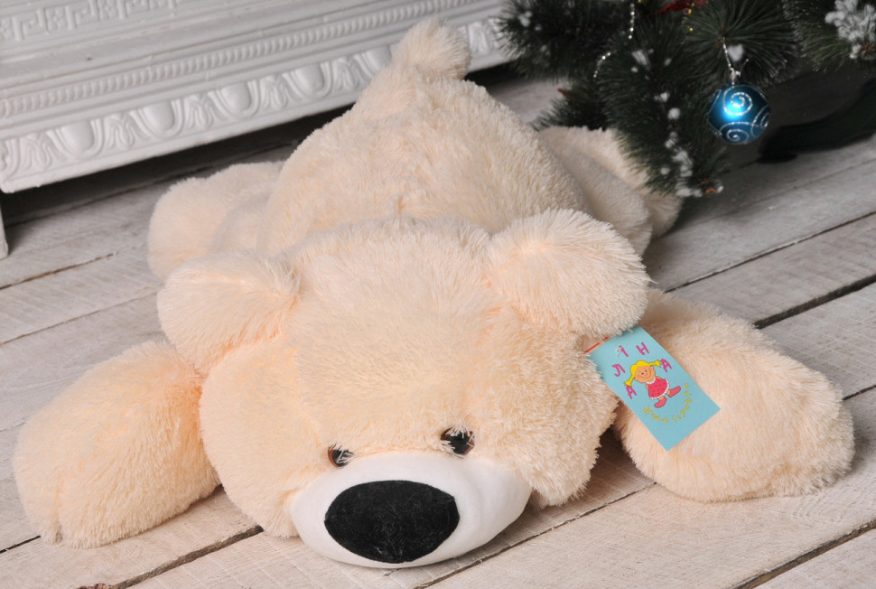 Мягкая игрушка Alina Toys мишка Умка 100 см персиковый 5784614ALN