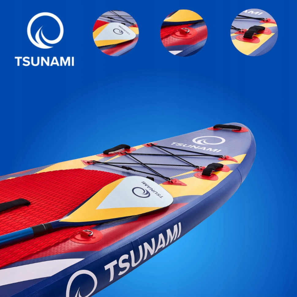 Надувная SUP доска Tsunami T07 с веслом Bolt 320 см
